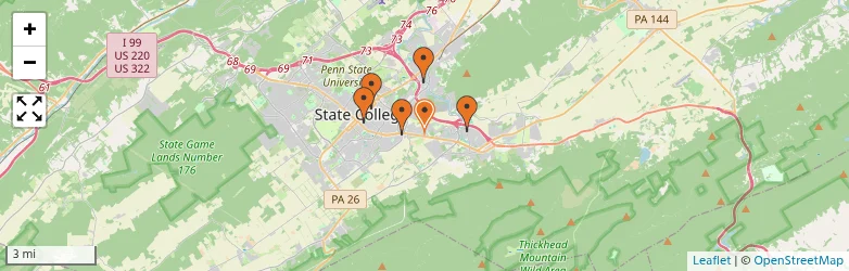 Related schools map