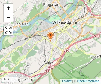 Map of Wilkes-barre Mennonite School