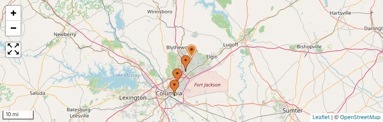 Related schools map