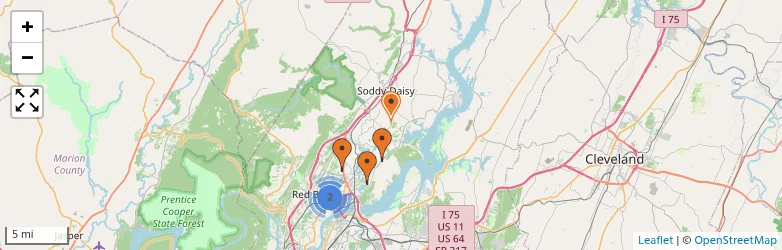 Related schools map