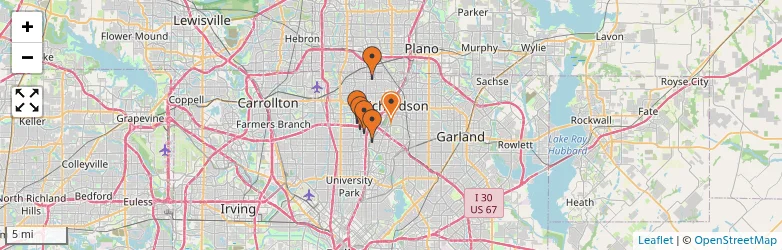 Related schools map
