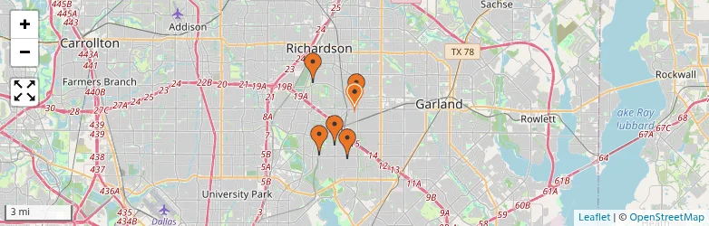 Related schools map