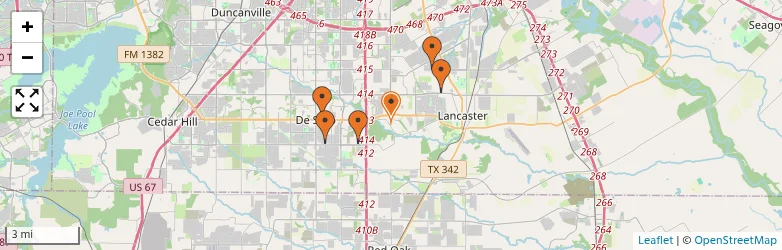 Related schools map