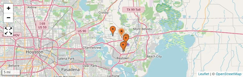 Related schools map