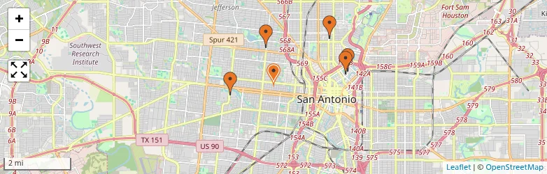 Related schools map
