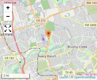 Map of LeafSpring School at Cedar Park