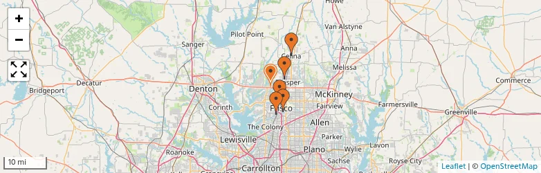 Related schools map