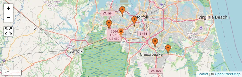 Related schools map