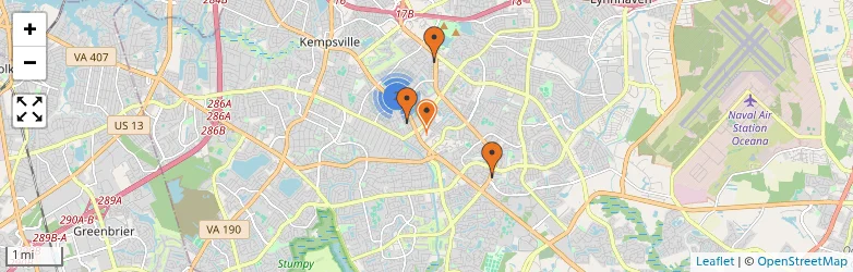 Related schools map
