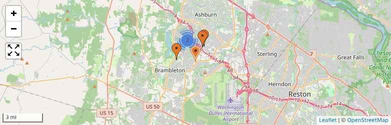 Related schools map