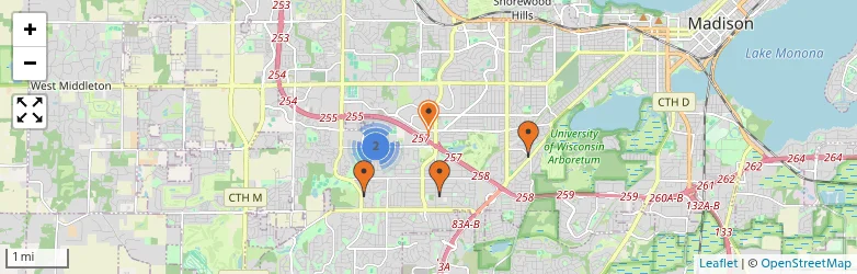 Related schools map