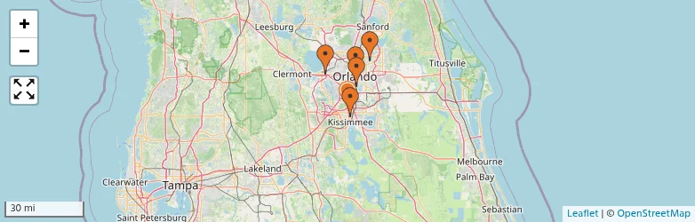 Related schools map