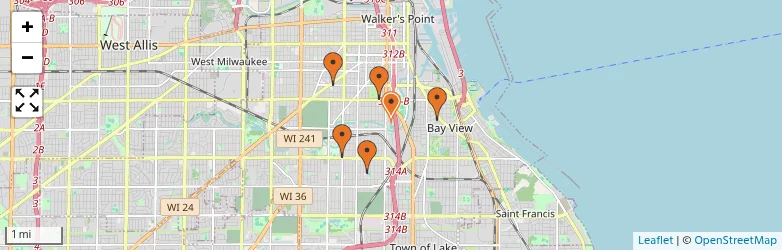 Related schools map