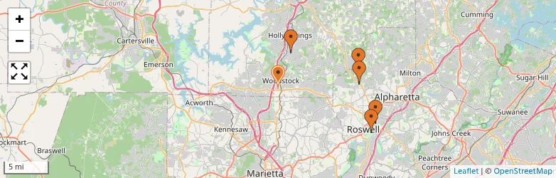 Related schools map