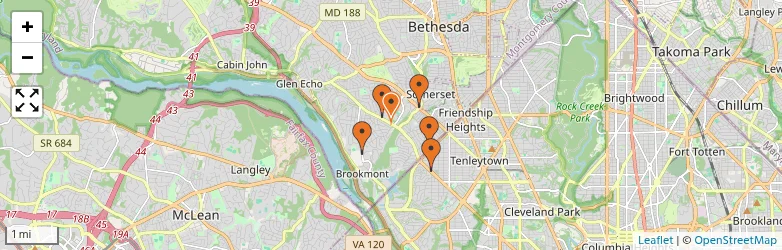 Related schools map