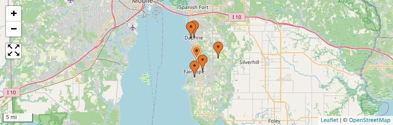 Related schools map