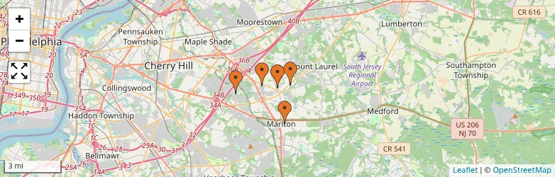 Related schools map