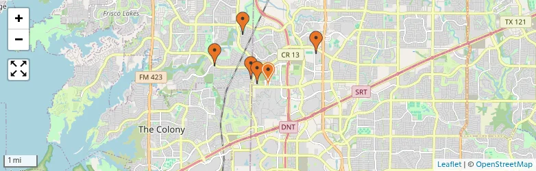 Related schools map