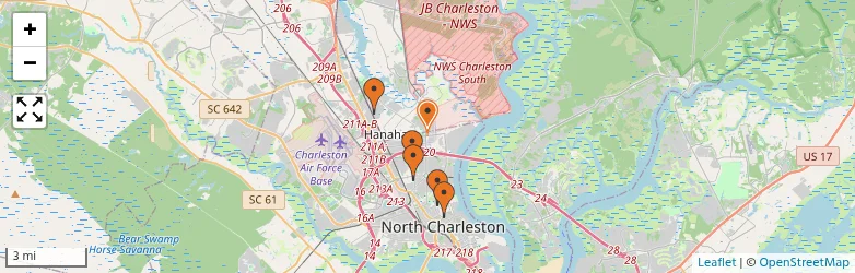 Related schools map