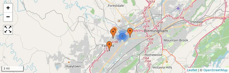 Related schools map