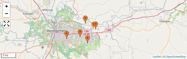 Related schools map