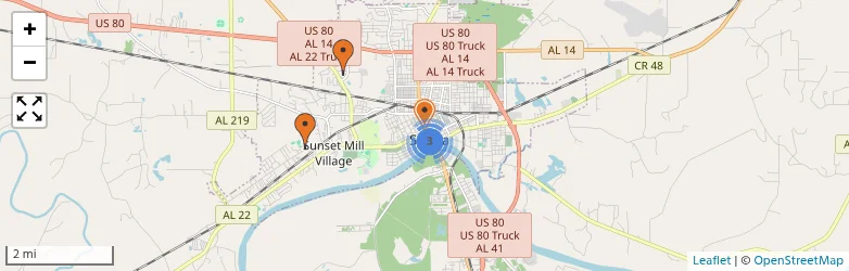 Related schools map