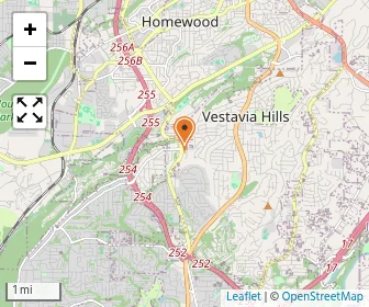 Map of Shades Mountain Baptist Church