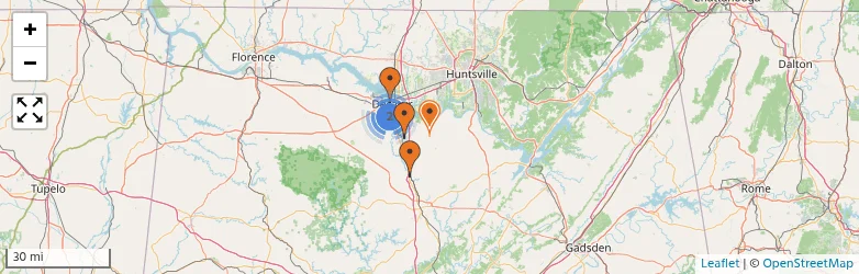 Related schools map