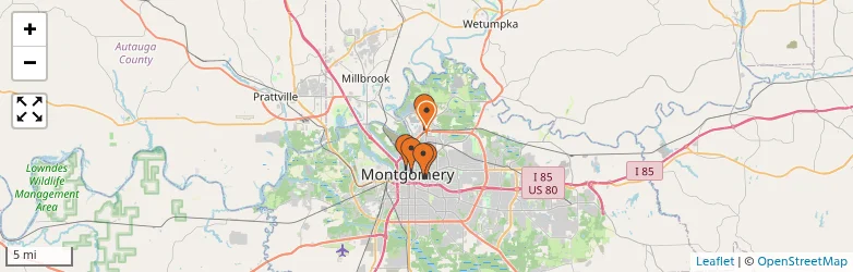 Related schools map