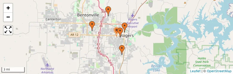 Related schools map