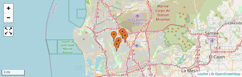 Related schools map
