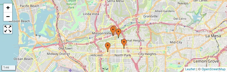 Related schools map