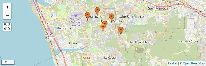 Related schools map