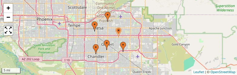 Related schools map