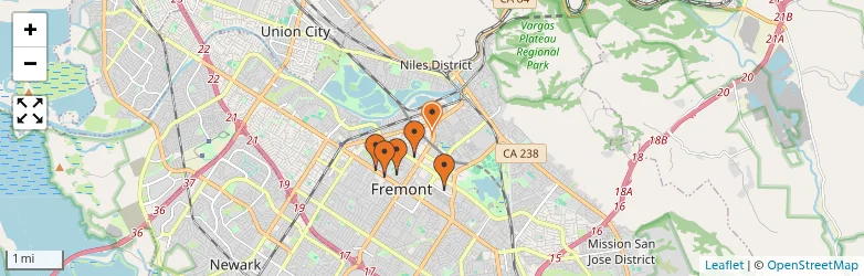 Related schools map