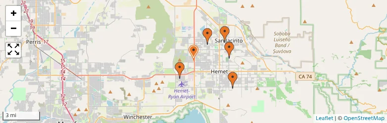 Related schools map