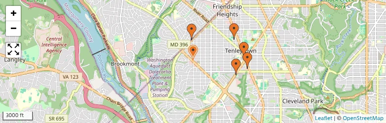 Related schools map