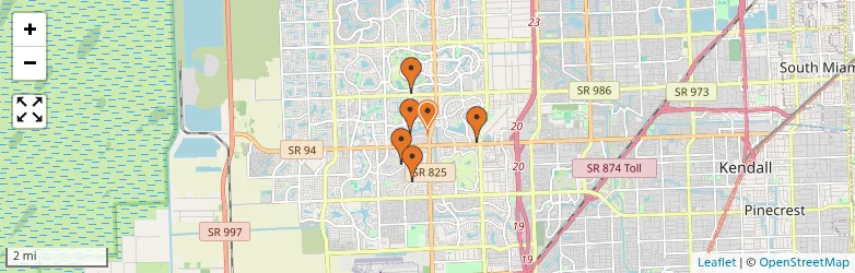 Related schools map