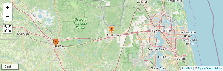 Related schools map