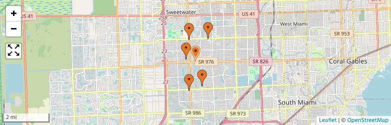 Related schools map