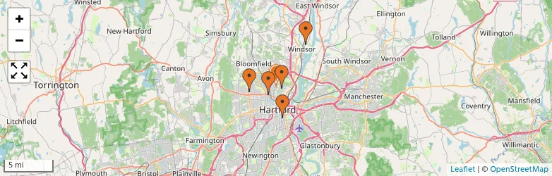 Related schools map