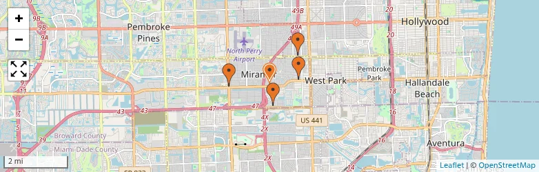 Related schools map