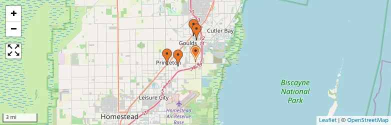 Related schools map