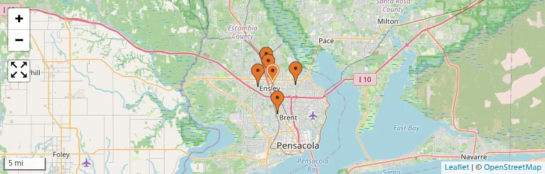 Related schools map