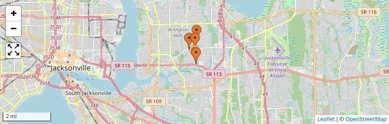 Related schools map