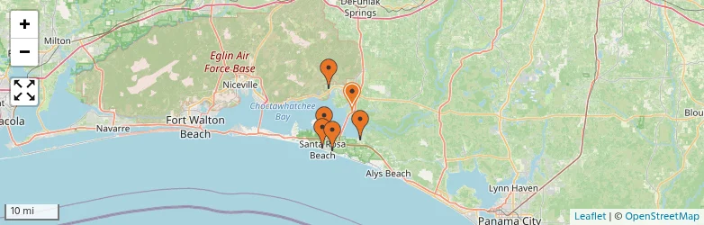 Related schools map