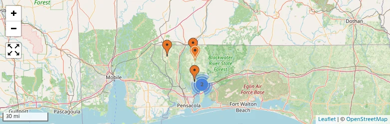 Related schools map