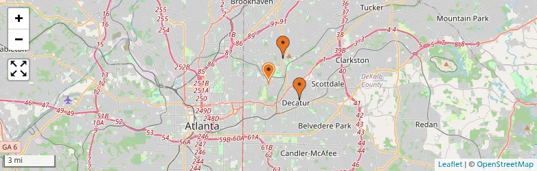 Related schools map
