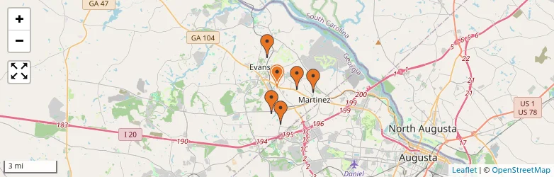 Related schools map