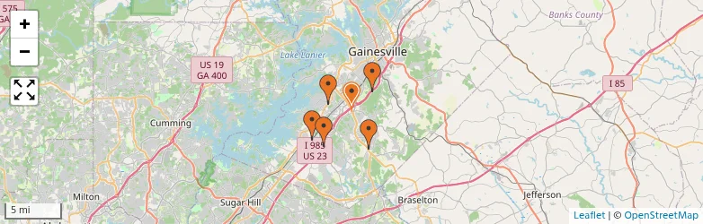 Related schools map